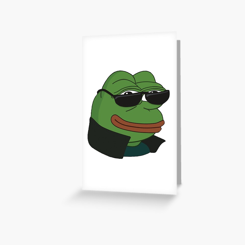 Pepega in HD Twitch Emote | Greeting Card