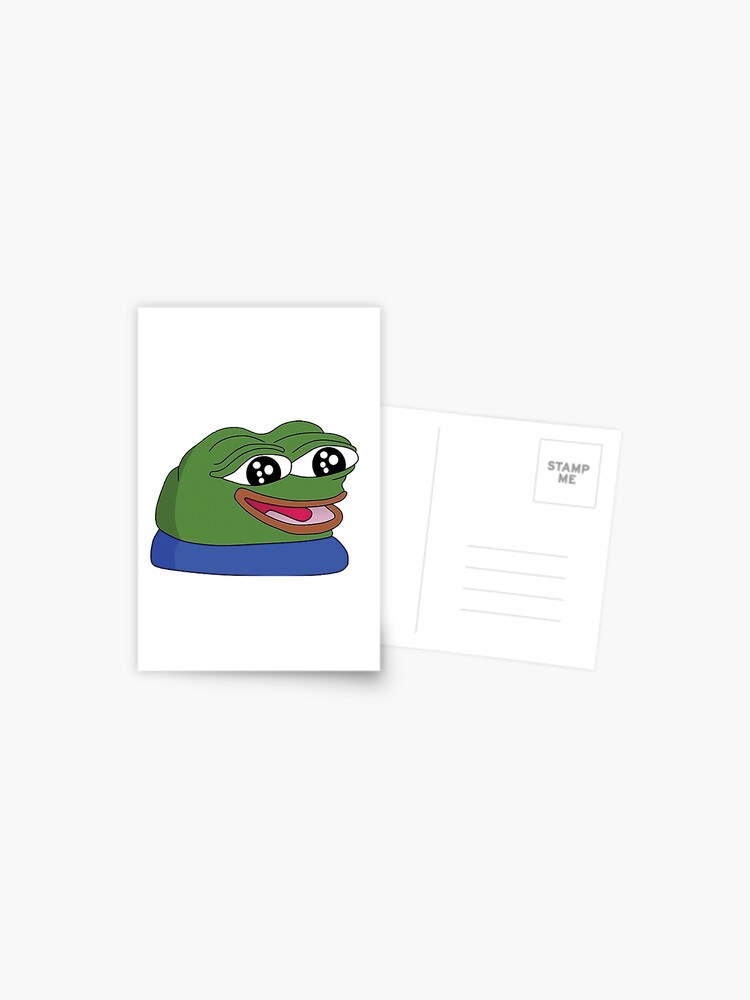 Peepohappy Twitch Emote In Hd Postcard By Mash701 Redbubble