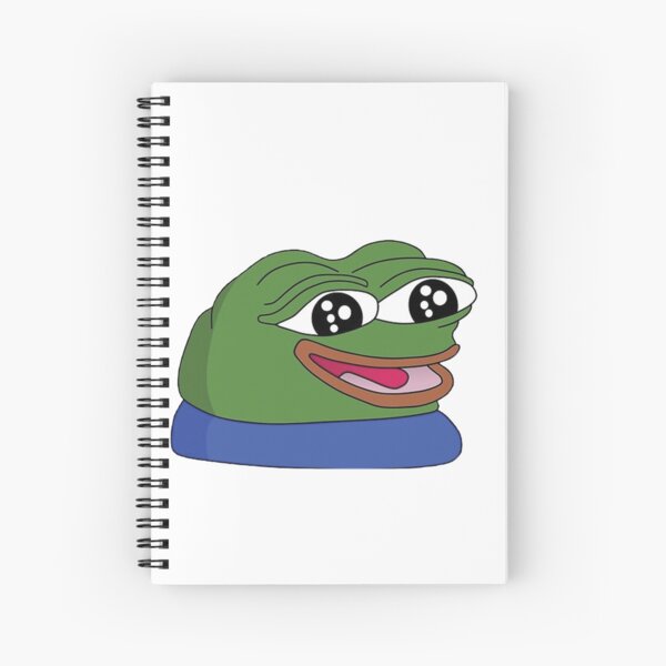 Pepega in HD Twitch Emote  Spiral Notebook for Sale by Reboot Designs