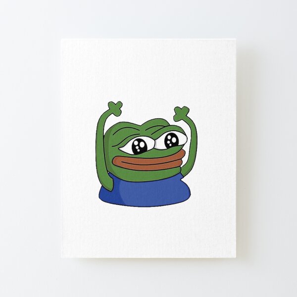 Pepega in HD Twitch Emote  Art Board Print for Sale by Reboot