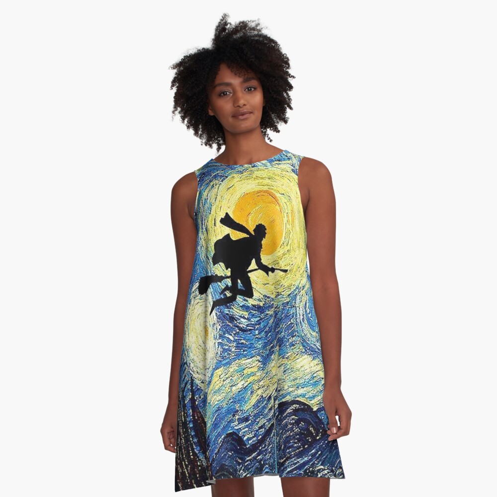 Van Gogh Starry Night Tunic Beach Dress – Chicific