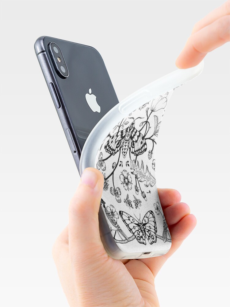 Alternate view of Moth with Rats and Birds iPhone Case