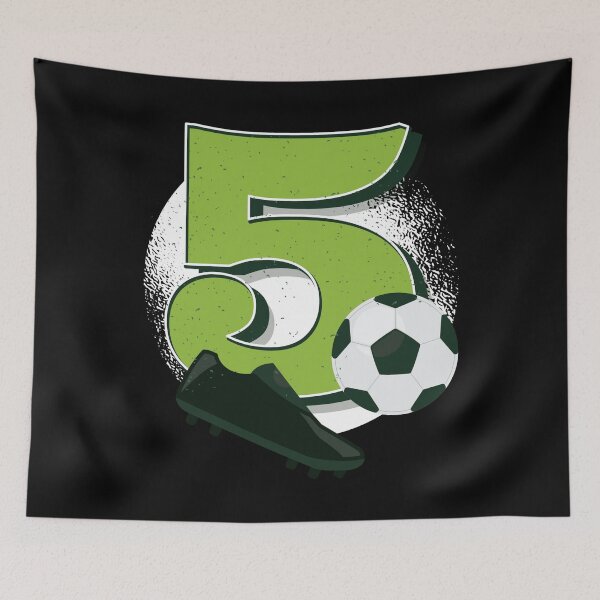 Item preview, 5th birthday 5 years children's birthday football designed and sold by AaaleXX.