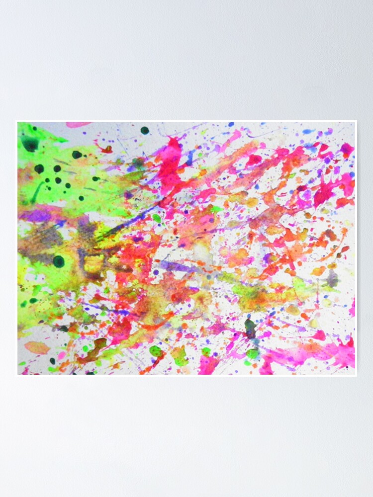 splatter paint poster