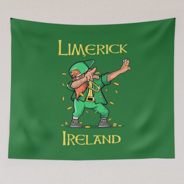 Item preview, Limerick Irish Saint Patricks day novel and fun products Fun and craic. Irish American Shamrock Design designed and sold by comhra.