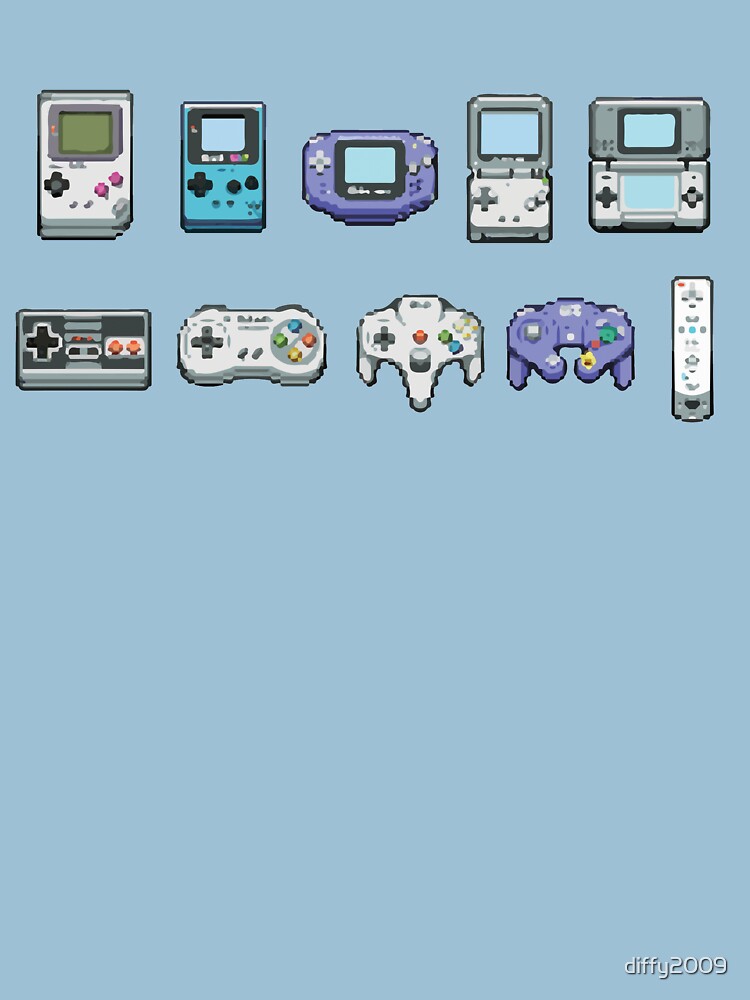 Nintendo consoles by diffy2009