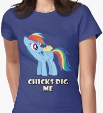 Rainbow Dash - "Chicks" Women's Fitted T-Shirt