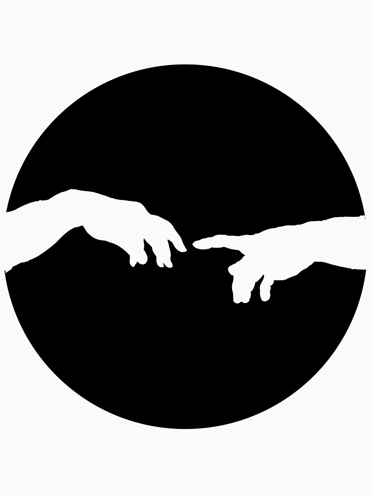 michelangelo hands t shirt