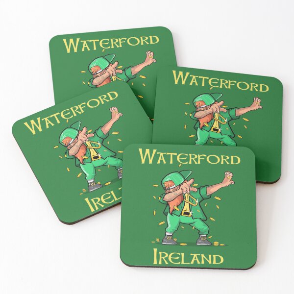 Artikelvorschau, Waterford Irish Saint Patricks day novel and fun products Fun and craic. Irish American Shamrock Design entworfen und verkauft von comhra.