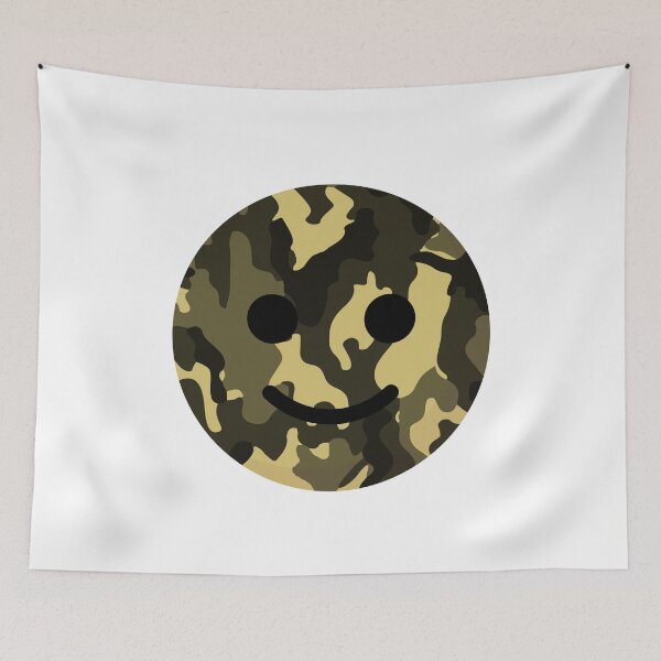 Item preview, Camo Smiling face designed and sold by durkstars.