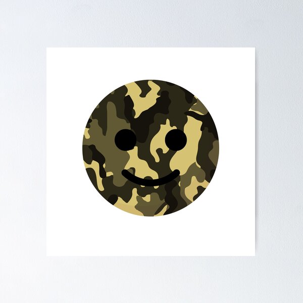 Camouflage Emoji Posters for Sale Redbubble