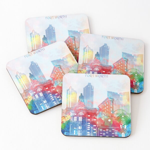 Item preview, fort worth skyline designed and sold by BekimART2.