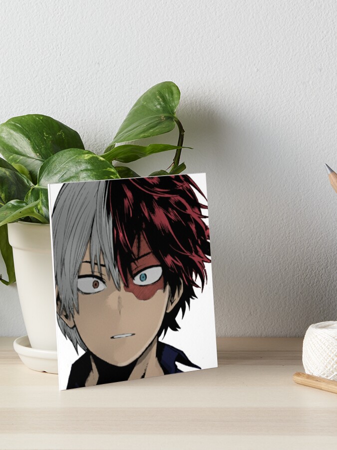 shoto todoroki sticker art board print by modmomo redbubble