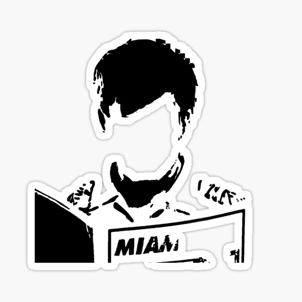 Everyone Hides Black and White Dexter Morgan Sticker