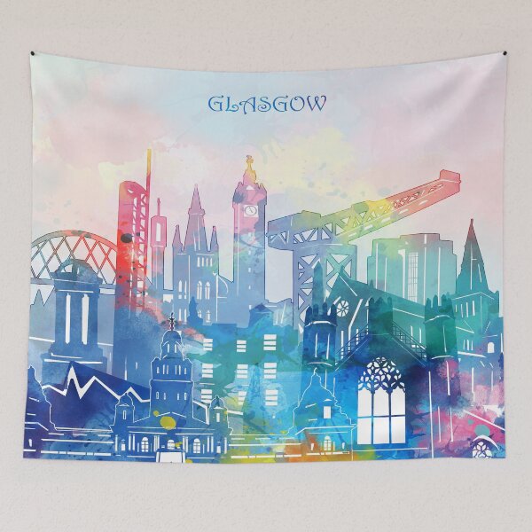 Artikelvorschau, Glasgow Skyline entworfen und verkauft von BekimART2.