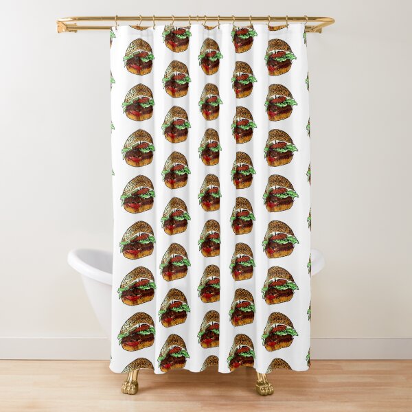 Le hamburger végétalien Rideau de douche