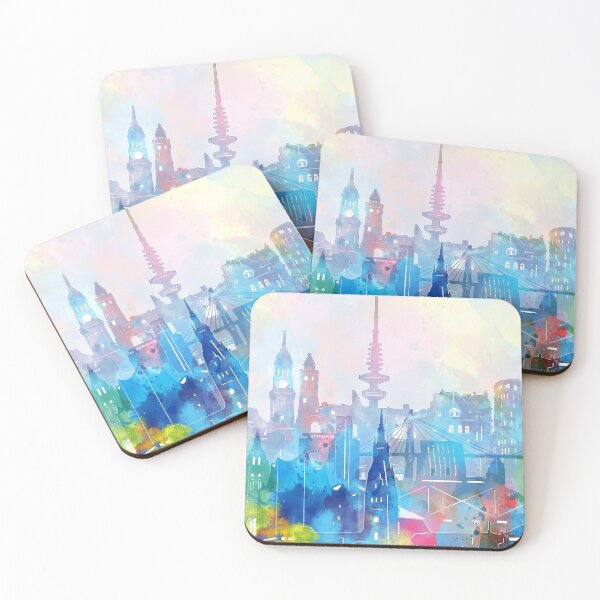 Item preview, hamburg skyline designed and sold by BekimART2.
