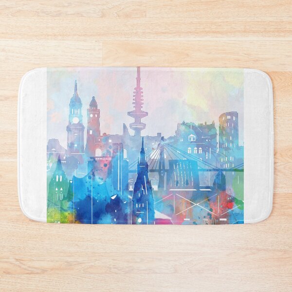 Item preview, hamburg skyline designed and sold by BekimART2.