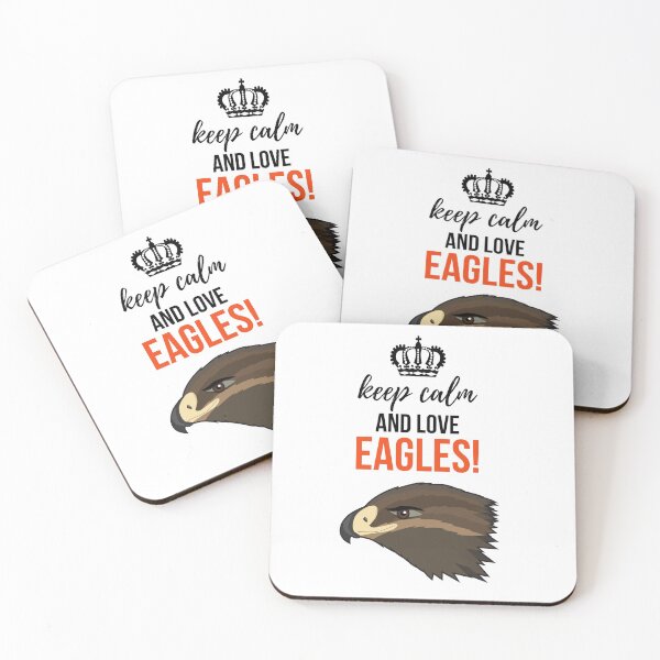 Item preview, Keep Calm And Love Eagles! designed and sold by PinkPandaPress.