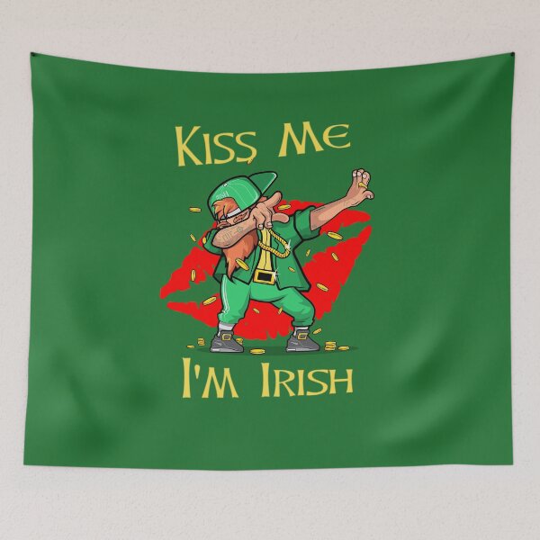 Item preview, Irish kiss American  Irish Saint Patricks day novel and fun products Fun and craic. Irish American Shamrock Design designed and sold by comhra.
