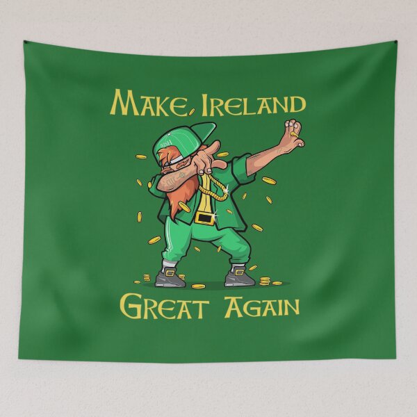 Item preview, Proud Irish Irish American Irish Saint Patricks day novel and fun products Fun and craic. Irish American Shamrock Design designed and sold by comhra.