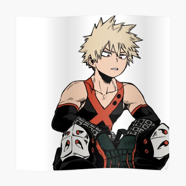 Bakugo Sticker Poster By Modmomo Redbubble 