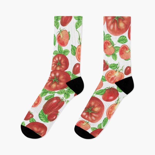 Item preview, Watercolor Tomato Basil Vegan Gift designed and sold by Sandra78.