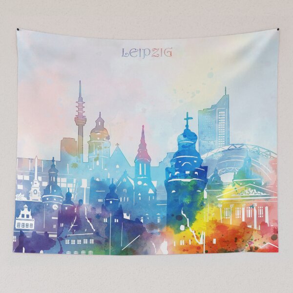 Item preview, leipzig skyline designed and sold by BekimART2.