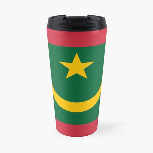 Mauritania Flag Stickers, Gifts and other Products Travel Mug