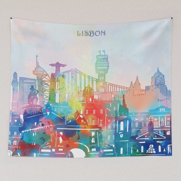 Item preview, lisbon skyline designed and sold by BekimART2.