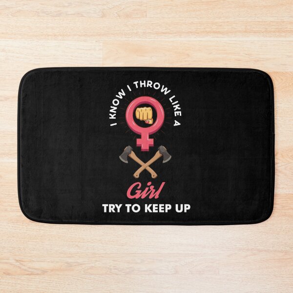 Item preview, Axe Throwing I Know I Throw Like A Girl Try To Keep Up Dark designed and sold by funnierthanthou.