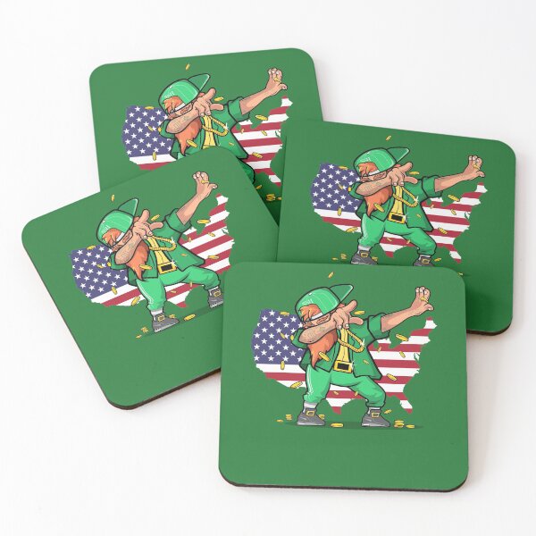 Item preview, Irish American flag bearer,  Irish Saint Patricks day novel and fun products Fun and craic. Irish American Shamrock Design designed and sold by comhra.