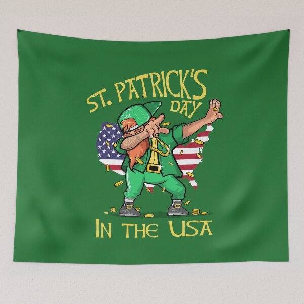 Item preview, Irish American flag bearer,  Irish Saint Patricks day novel and fun products Fun and craic. Irish American Shamrock Design designed and sold by comhra.