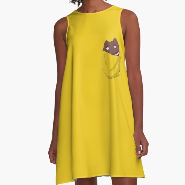 Cookie Cat in Pocket A-Line Dress