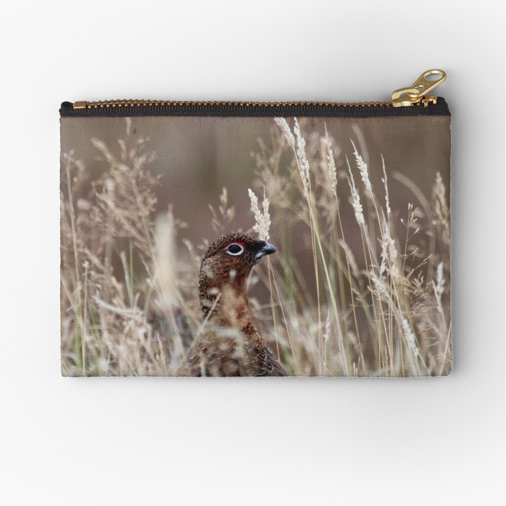 Grouse pose Zipper Pouch