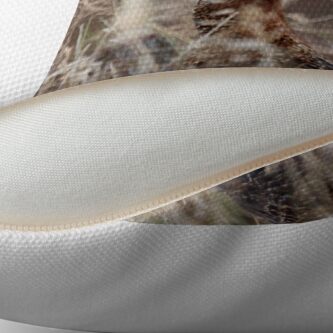 Alternate view of Grouse pose Throw Pillow
