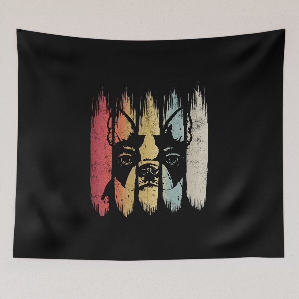 Item preview, Vintage Boston Terrier Lover Retro Puppy Silhouette Gift graphic designed and sold by Grabitees.