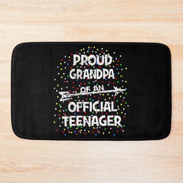 Item preview, Proud Grandpa of an Official Teenager, 13th B-Day Party graphic designed and sold by Grabitees.