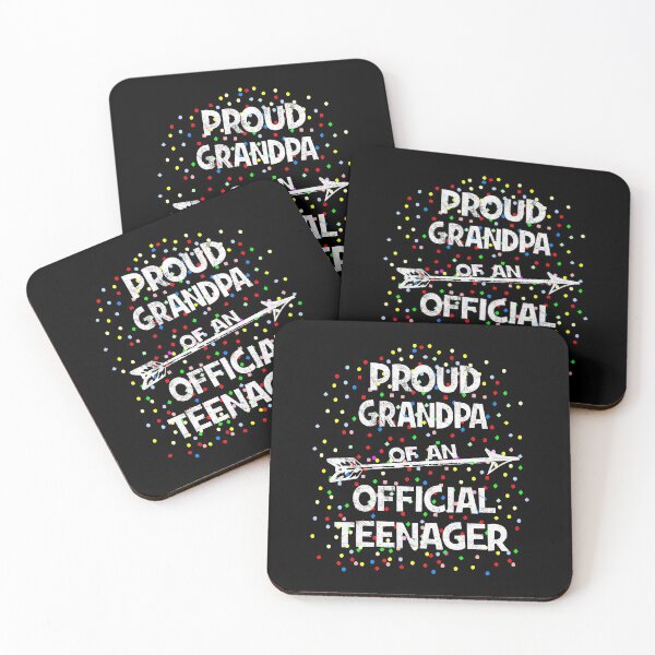 Item preview, Proud Grandpa of an Official Teenager, 13th B-Day Party graphic designed and sold by Grabitees.