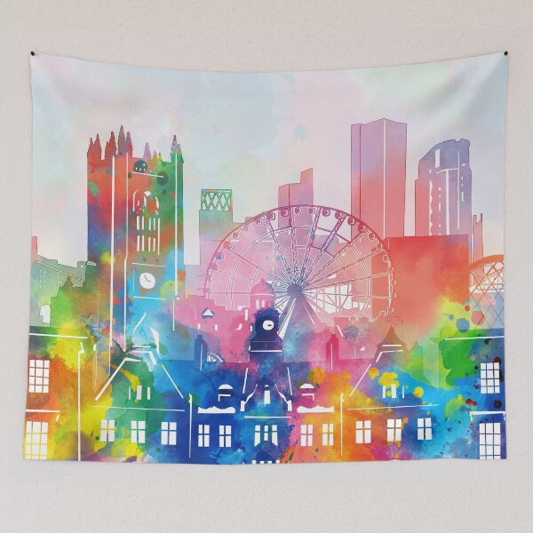 Item preview, manchester skyline designed and sold by BekimART2.