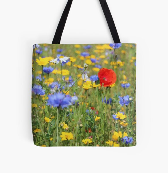 Wildflowers All Over Print Tote Bag