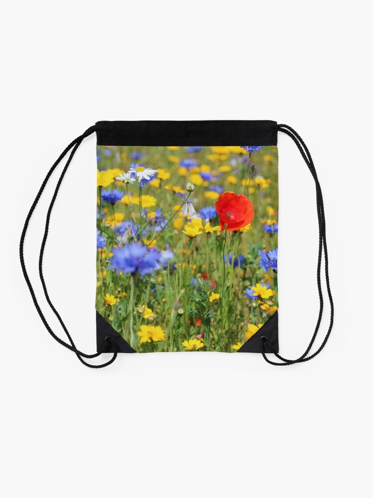 Alternate view of Wildflowers Drawstring Bag