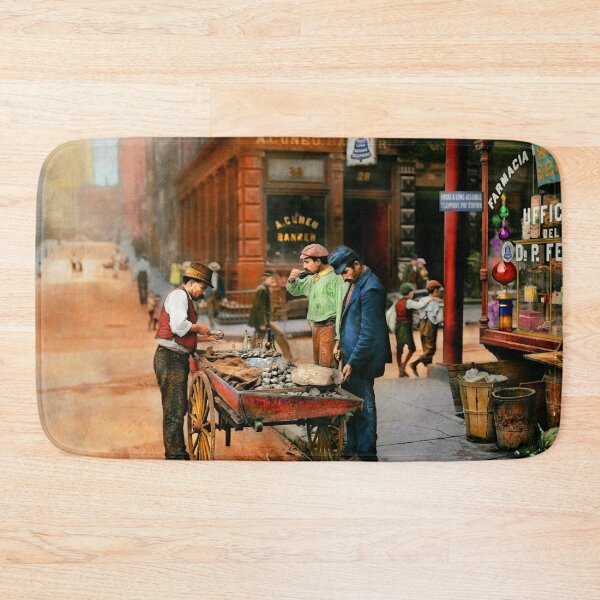 Item preview, City - Little Italy NY - Mussel Man 1900 designed and sold by Mike Savad Photography.