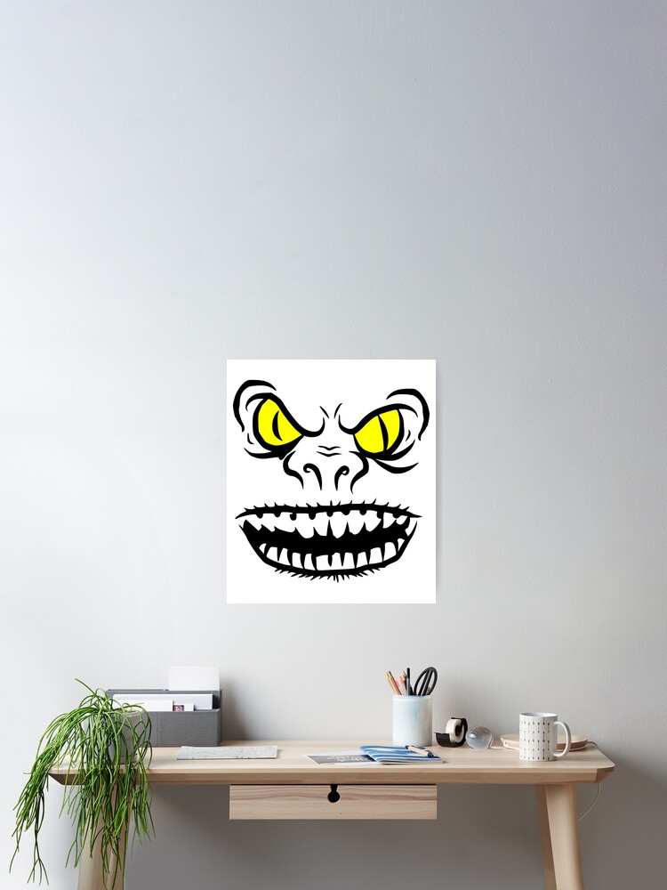 Troll face with yellow eyes - Troll - Posters and Art Prints