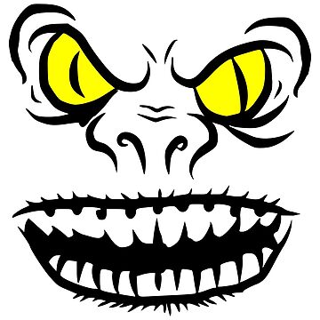 Troll face with yellow eyes - Troll - Pin