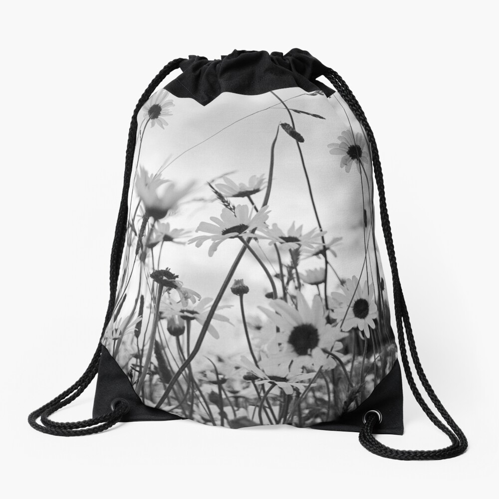 Oxeye daisies Drawstring Bag