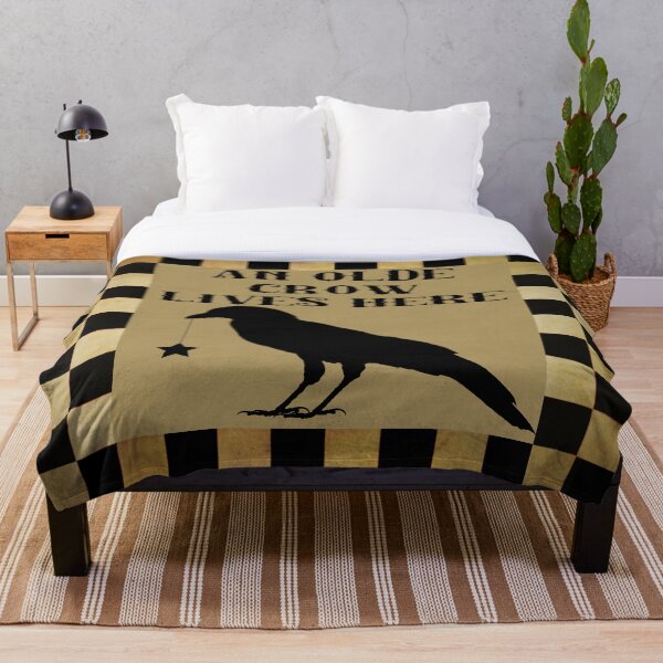 Item preview, Black Tan Americana Rustic Crow Bird Prim Art Home Decor A750 designed and sold by byNicol.