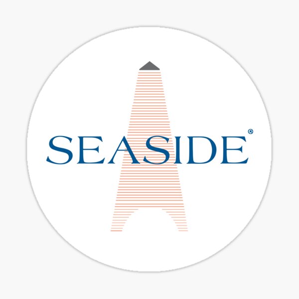 classic seaside, florida sticker Sticker