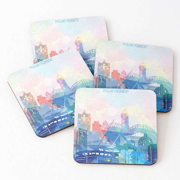 Item preview, milwaukee skyline designed and sold by BekimART2.