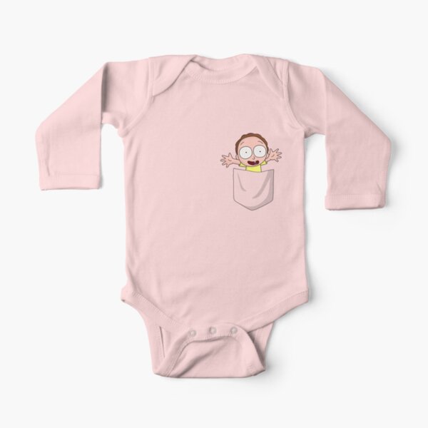 Baby Rick in Pocket  Long Sleeve Baby One-Piece